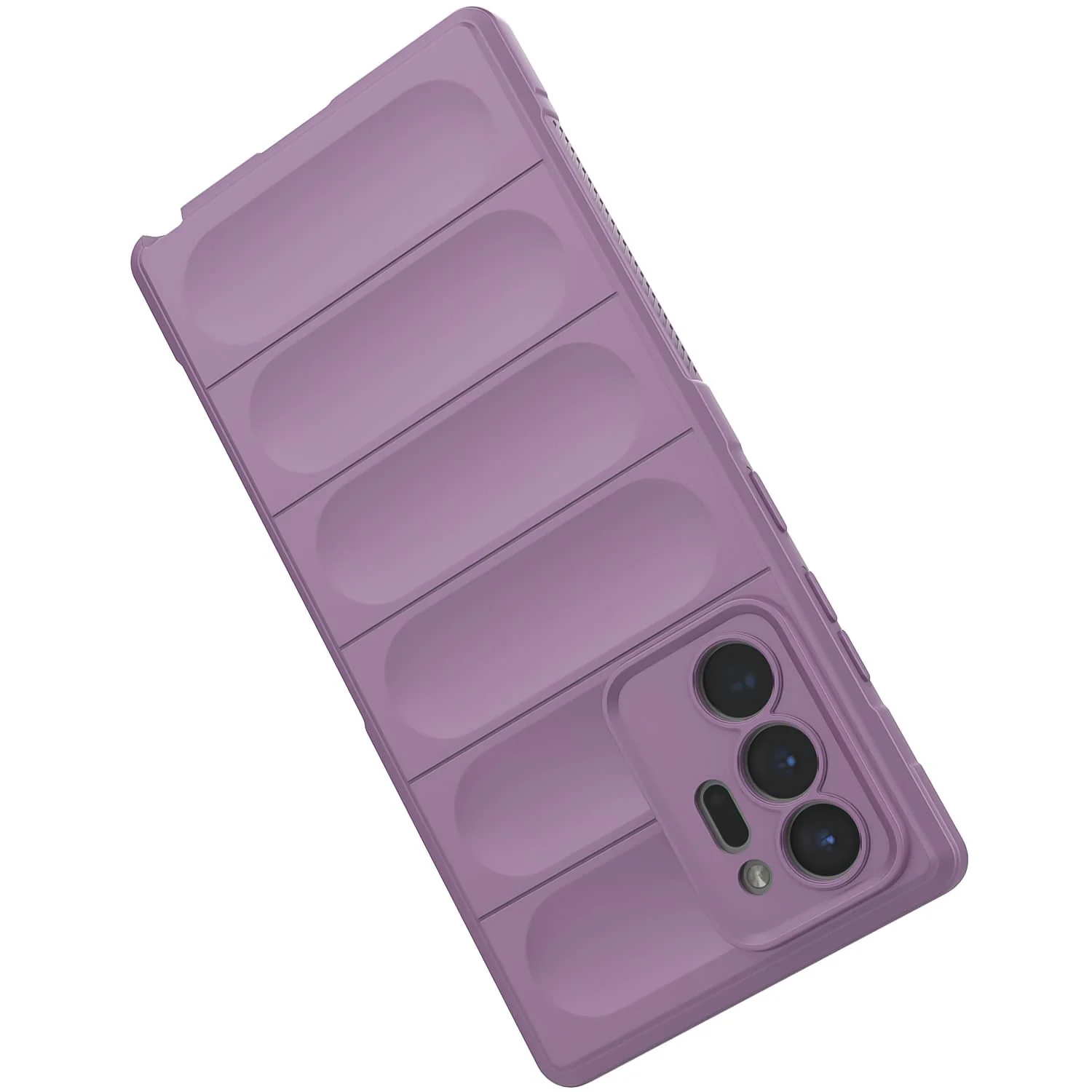 DL3 Mobilak Flexible Silicone and TPU Protective Case with Camera Protection for Samsung Galaxy Note 20 Ultra - Purple