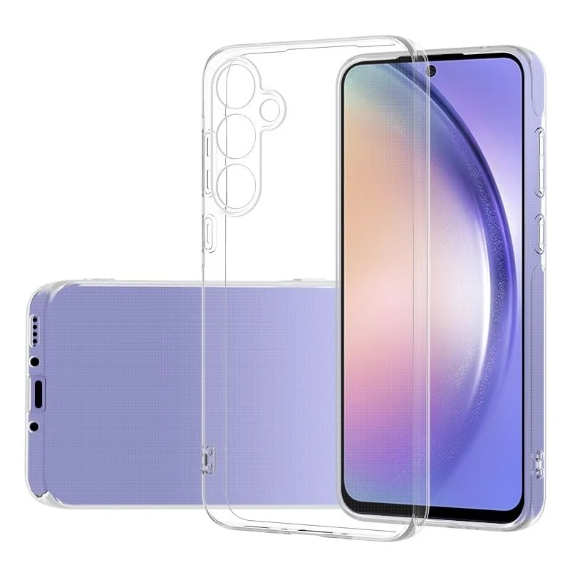 DL3 Mobilak Case Compatible with Samsung Galaxy A35 5G Case Crystal Soft TPU Gel Case Flexible Silicone Anti-Scratch Camera Protection TPU Cover - Clear