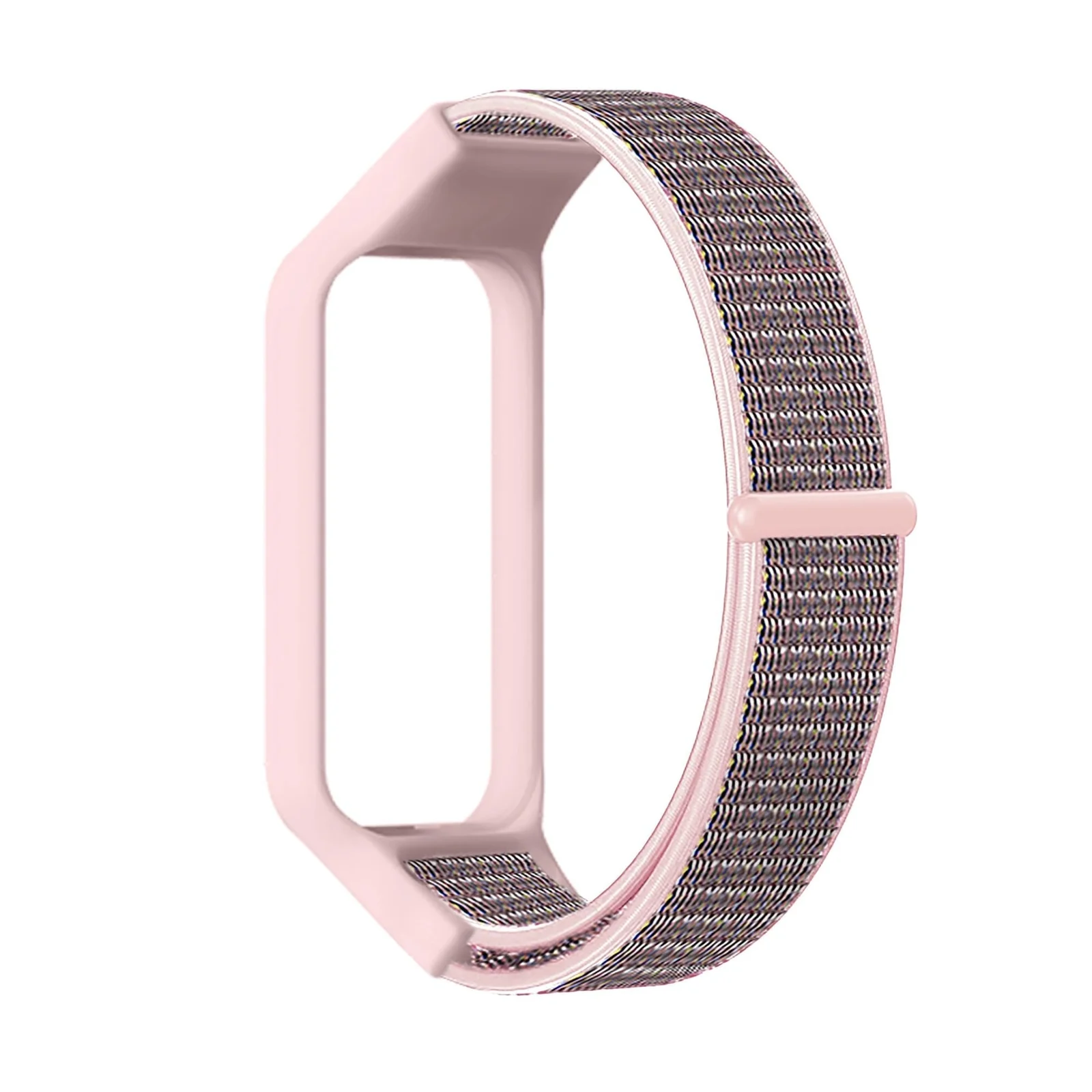DL3 Mobilak Nylon Strap for Redmi Smart Band 2 / Xiaomi Smart Band 8 Active, Sports Bracelet and Replacement Strap Soft Breathable for Xiaomi Mi Band 8 Active/Redmi Band 2 for Men Women - Pink