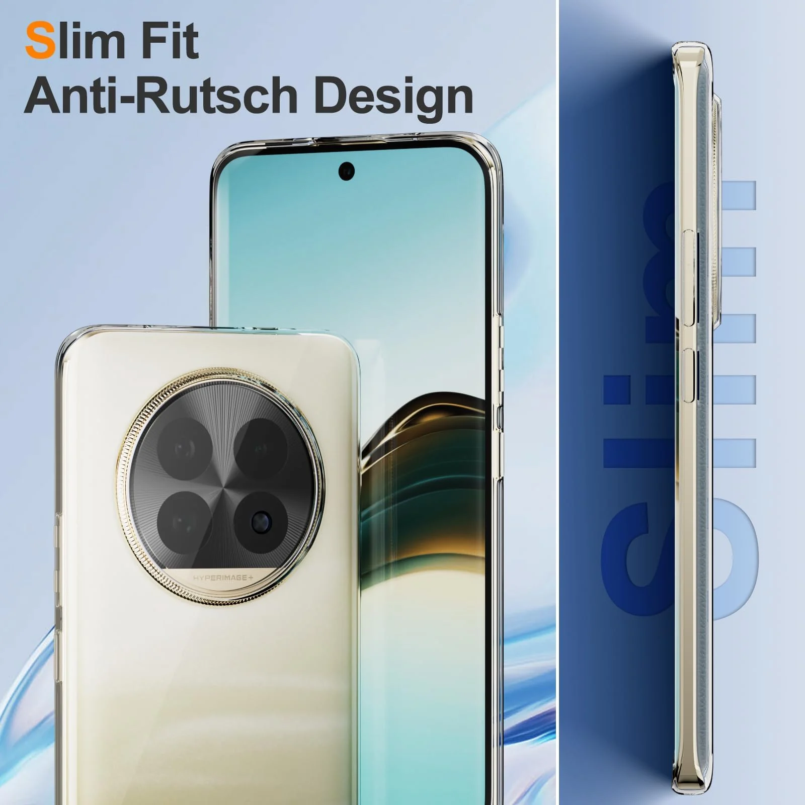 DL3 Mobilak Case Compatible with realme 13 Pro | realme 13 Pro+ Plus Case Crystal Soft TPU Gel Case Flexible Silicone Anti-Scratch Camera Protection TPU Cover - Clear