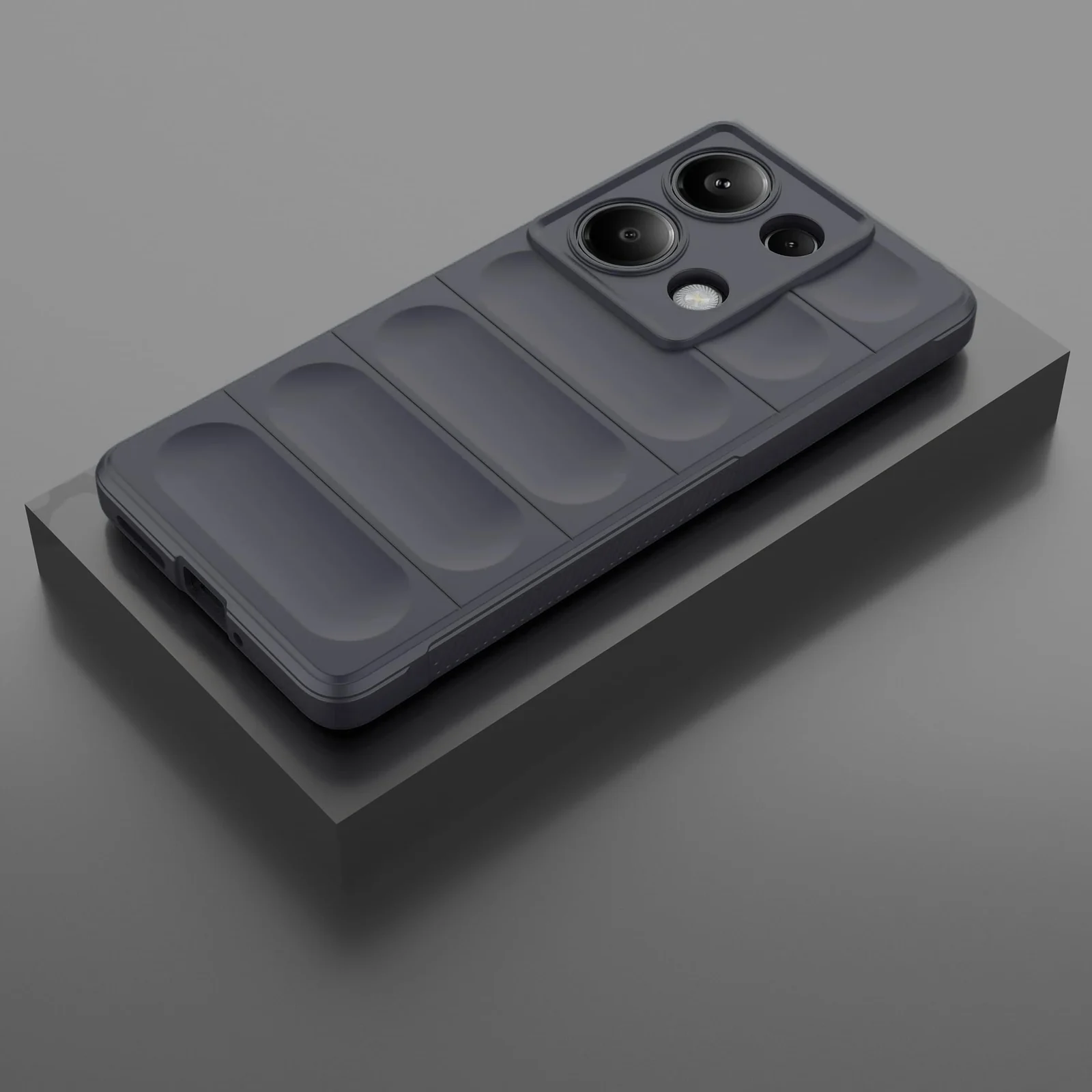 DL3 Mobilak Rugged Protective Case for Xiaomi Redmi Note 13 Pro 4G / Poco M6 Pro 4G, Camera protection, Shock-absorbing protection, Non-slip grip - Dark Gray