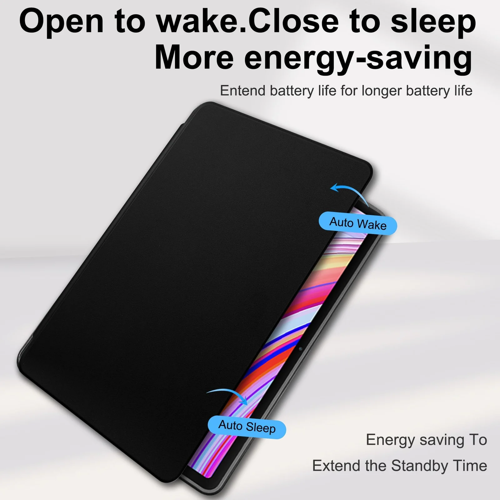 DL3 Mobilak Case for Xiaomi Redmi Pad Pro 12.1 Inch 2024/Xiaomi Poco Pad 12.1 Inch, 360° Rotation Multi-angle Stand Slim Cover PU leather + Transparent Acrylic case with Pen Holder Auto Wake/Sleep - Black