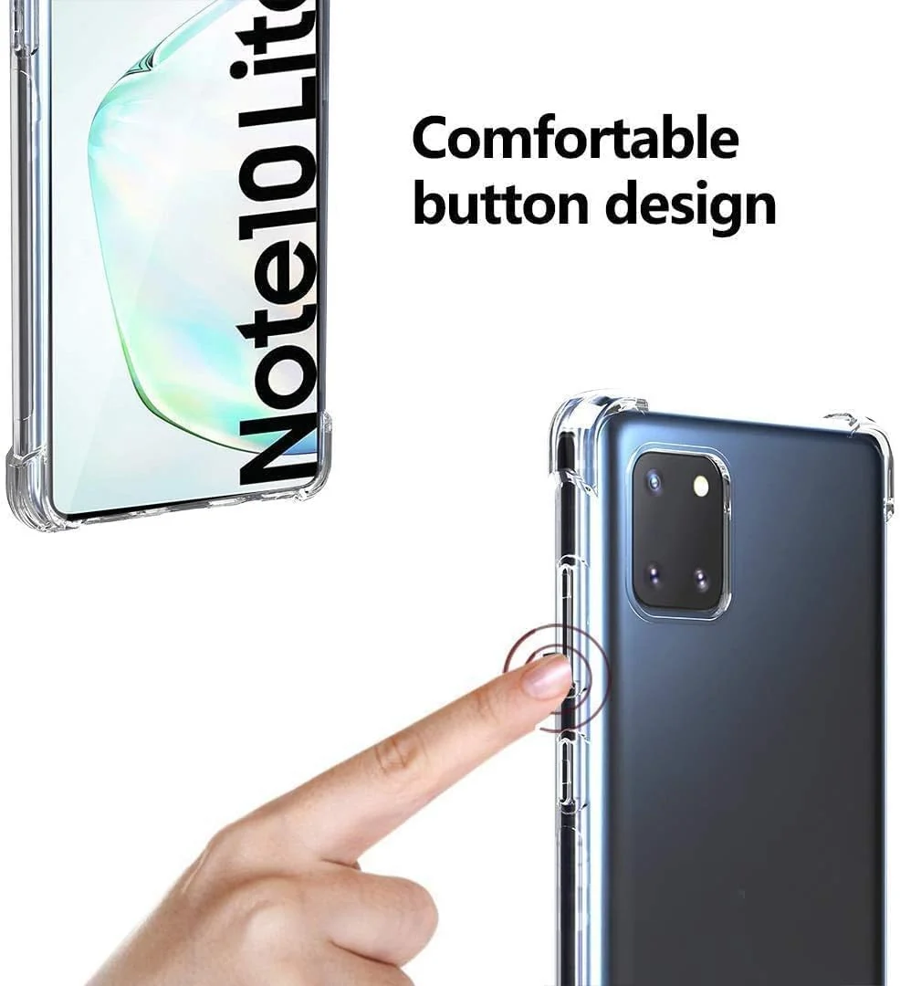 DL3 MOBILAK Clear Soft TPU Phone Case for Samsung Galaxy Note 10 Lite - Clear