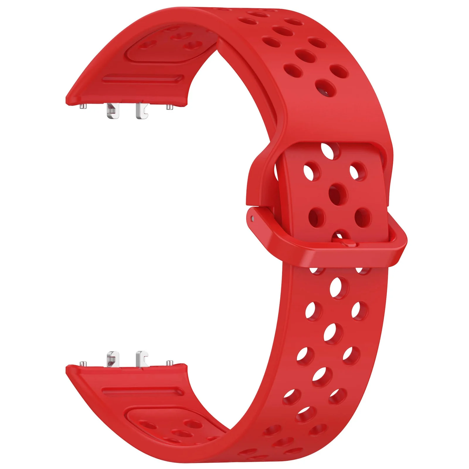 DL3 Mobilak Strap for Samsung Galaxy Fit 3 SM-R390, Women Men Armband, Two Colours Silicone Adjustable Replacement Soft Strap for Samsung Galaxy Fit 3 SM-R390 Fitness Tracker - Red