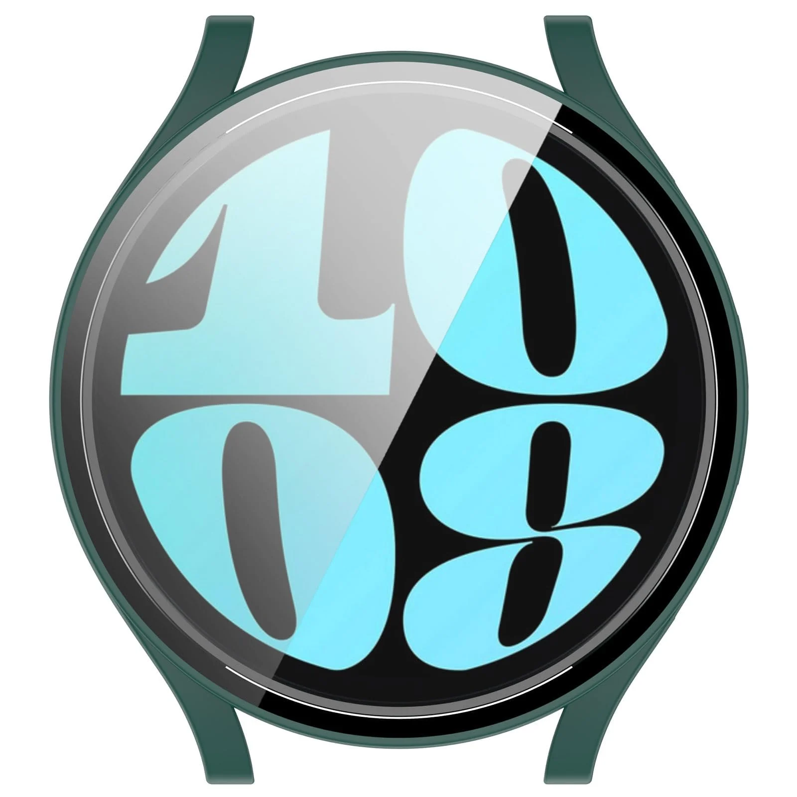 DL3 MOBILAK Full-Coverage Watch Case with Tempered Glass for Samsung Galaxy Watch 6 44 mm, Green