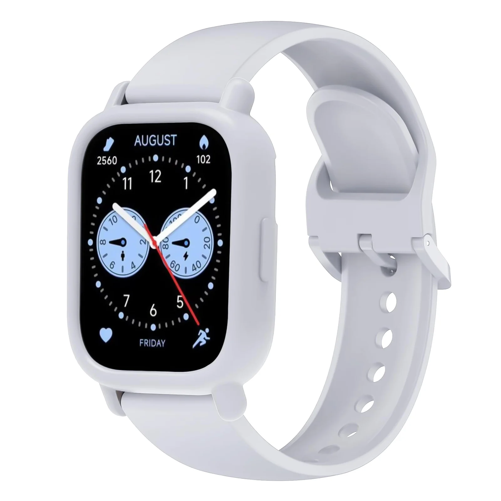 DL3 MOBILAK Soft TPU Watch Bumper Case for Xiaomi Redmi Watch 5 Lite, Gray