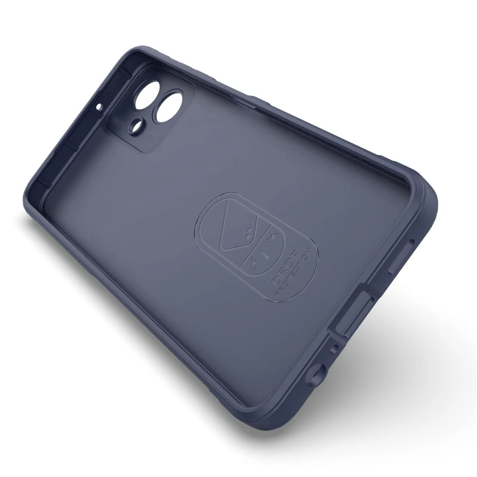 DL3 Mobilak Flexible Silicone and TPU Protective Case with Camera Protection for Samsung Galaxy A06 - Blue