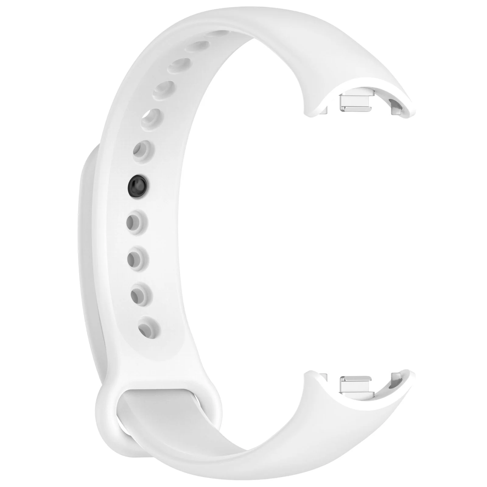 DL3 Mobilak Band Compatible with Xiaomi Mi Band 10/9/8 Replacement Strap, Silicone Skin-Friendly Wrist Strap Adjustable Sports Wristbands for Women Men Xiaomi Smart Band 8/9/10 - White