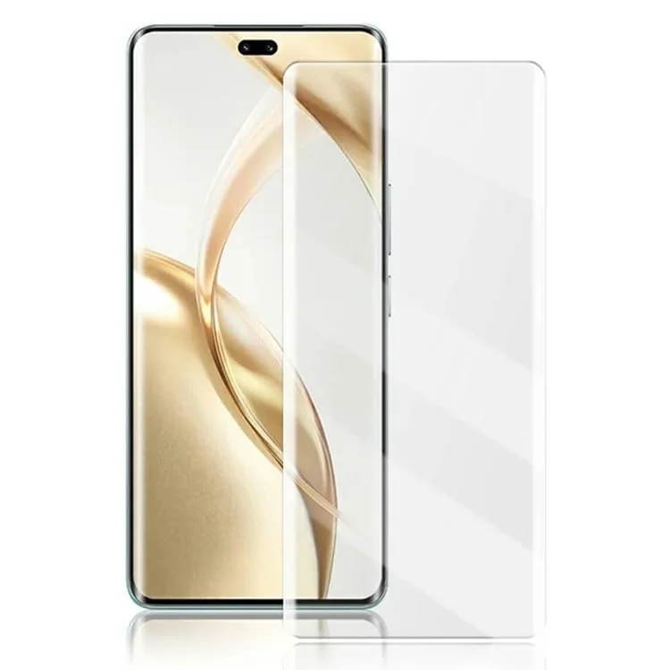 DL3 Mobilak Full Glass Screen Protector For Honor 200 Pro 5G Tempered Glass Full Glue Cover Screen Protector For Fingerprint Unlock Screen Glass Film - Clear