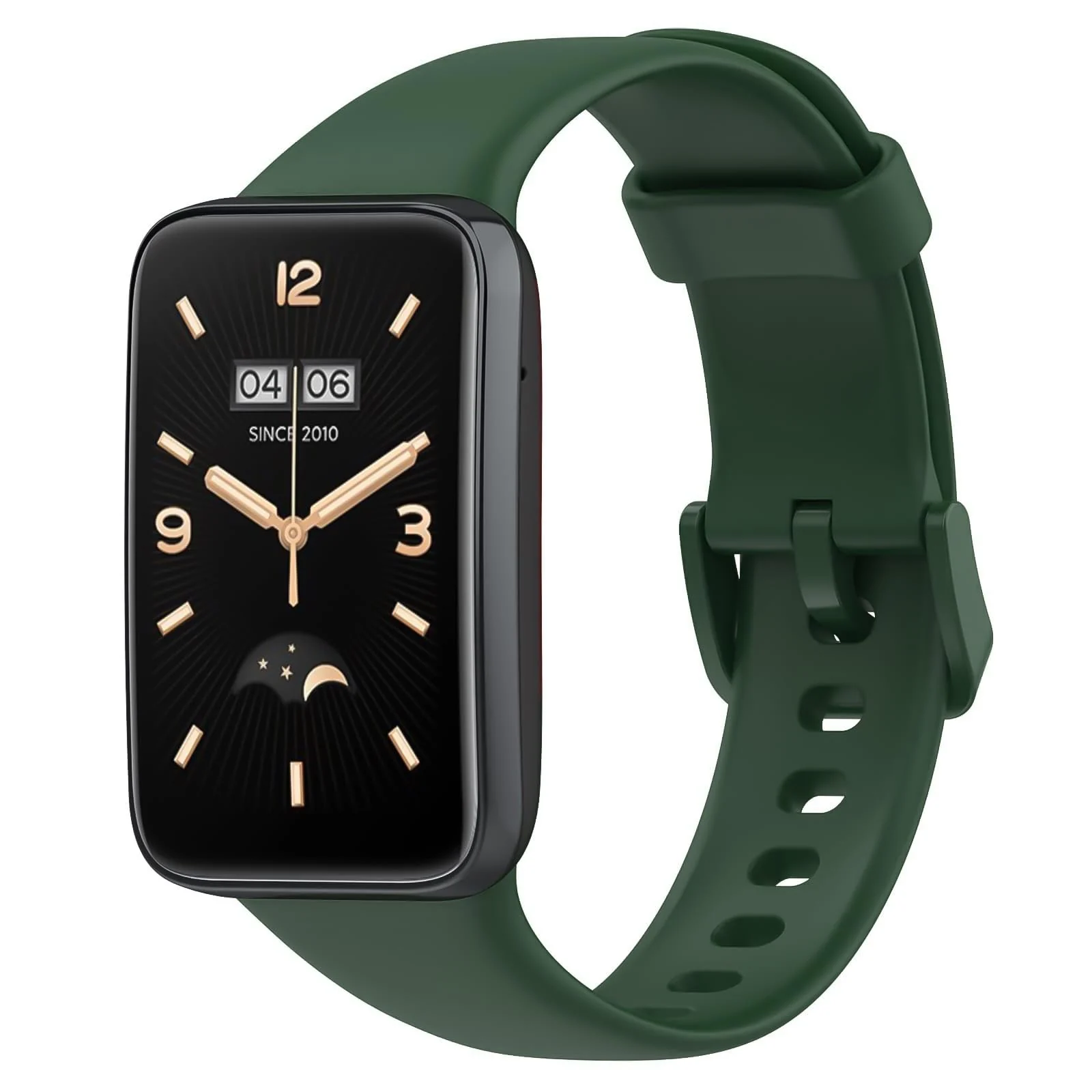 DL3 Mobilak Bands Compatible with Xiaomi Mi Band 7 Pro Watch Replacement Soft Durable Colourful Silicone Watch Band Sports Strap Wristband for Mi Band 7 Pro Smartwatch Accessories - Dark Green