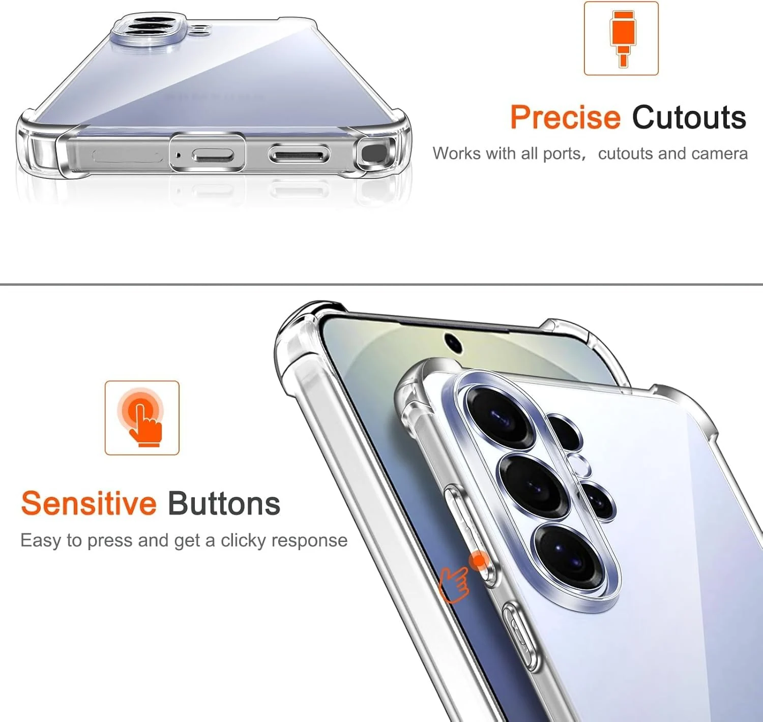 DL3 Mobilak Clear TPU Case for Samsung Galaxy S26 Ultra 5G, Camera protection, Shock-absorbing protection, Scratch-resistant surface - Clear