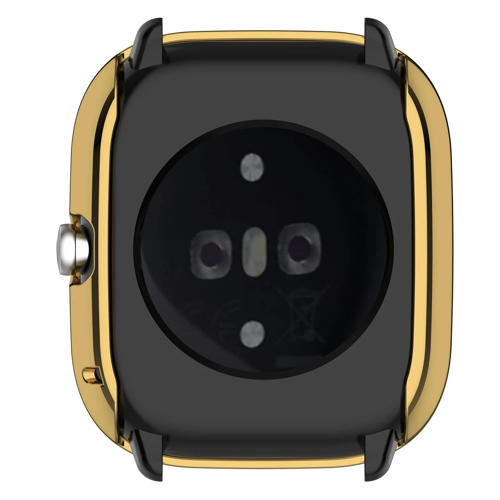 DL3 Mobilak Case Compatible with Amazfit GTS 4 Mini (Not for GTS4) Case All-Around Screen Protector Watch Soft TPU Shockproof Cover Slim Guard Thin Bumper Shell Protector - Gold