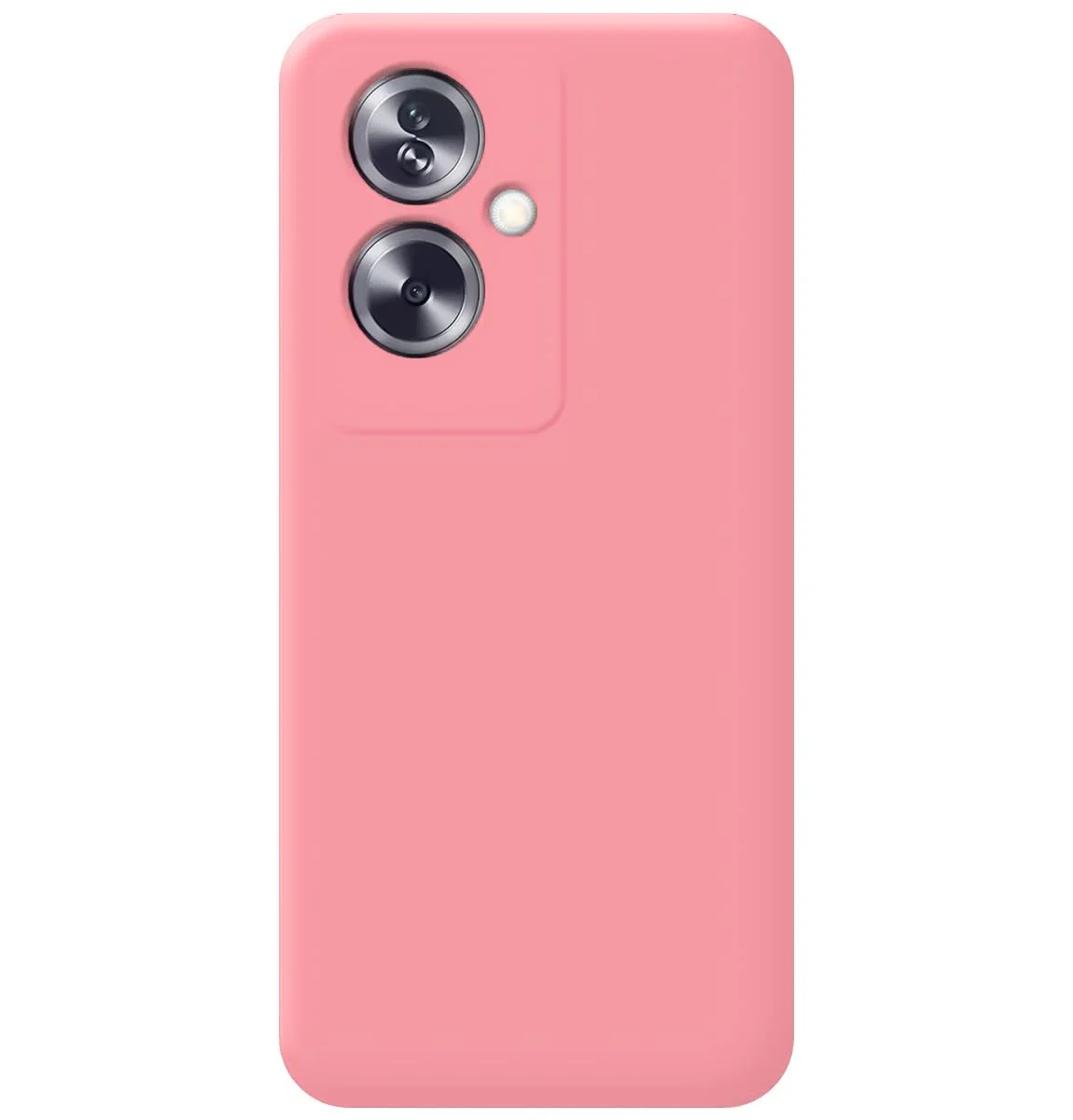 DL3 Mobilak Liquid Silicone Case for OPPO A79 5G, Shock-absorbing protection, Scratch-resistant surface, Soft microfiber lining - Pink