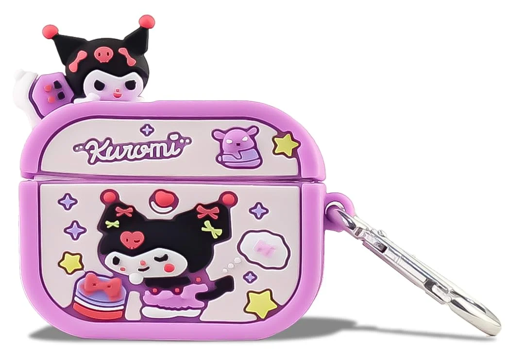 DL3 Mobilak Compatible with AirPods Pro 2/1 Gen Case Soft Silicone Shockproof Cover for Apple iPod Pro 2nd/1st Generation, New 3D Cute Cartoon Creative Fun Case with Keychain Design - Style 27