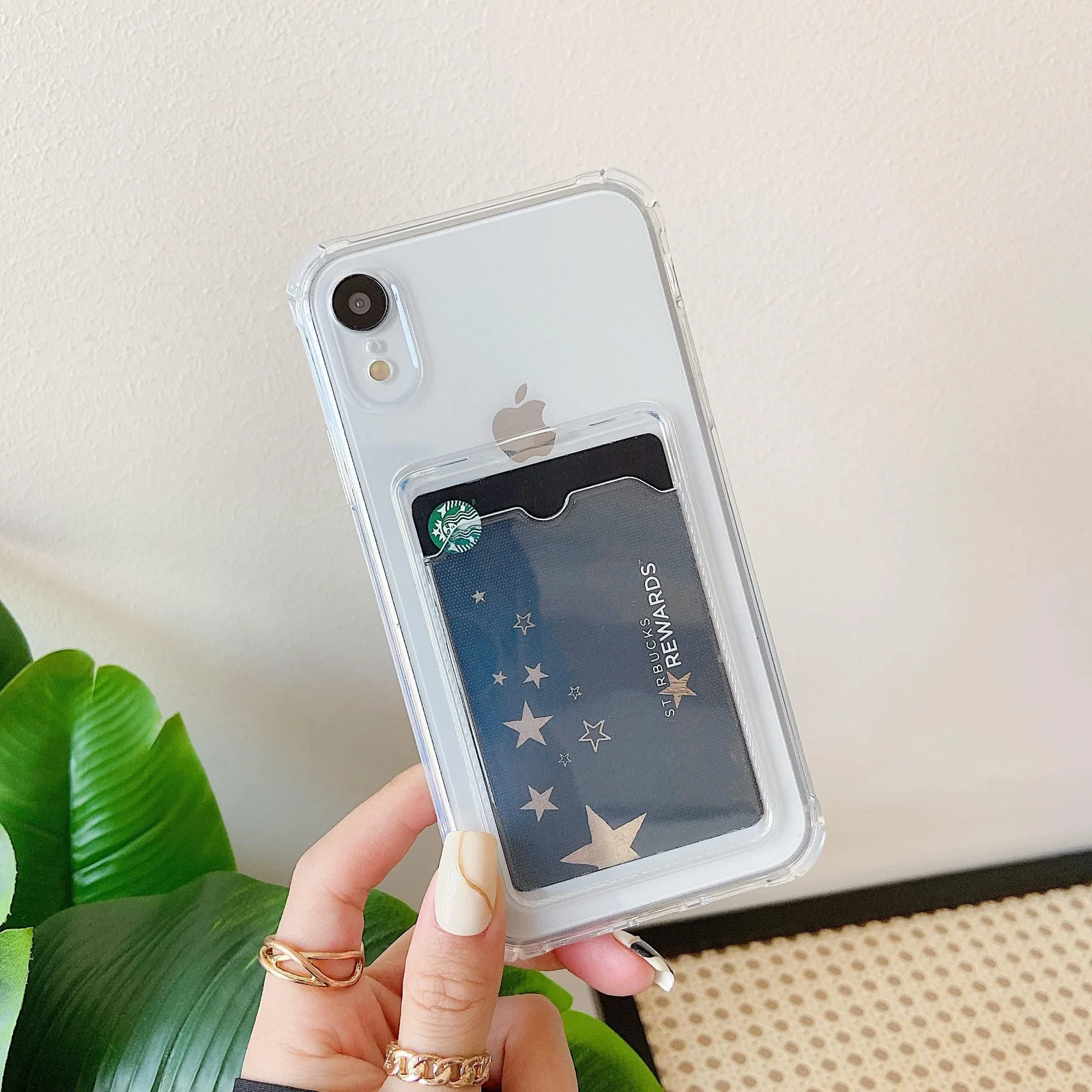 DL3 Mobilak Clear TPU Wallet Case with Card Slot and Camera Protection for OPPO Reno 8T 4G - Transparent
