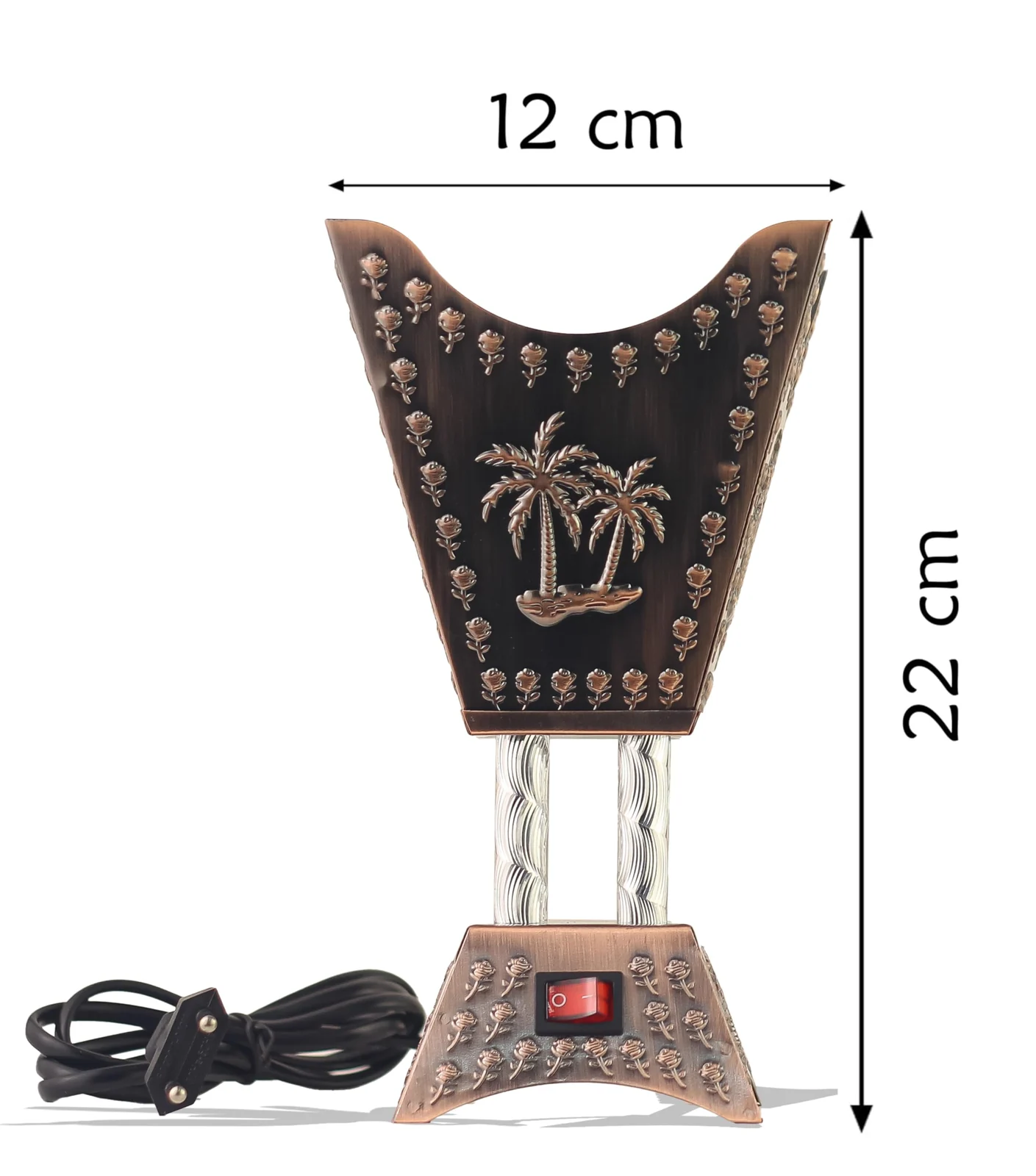 Mobigon Arabian Electric Incense Burners metal Vintage Arabic Burner, Middle Eastern Incense Holder- Electric Incense Burner Bakhoor Suitable For Arabian Oud, Home, Hotel Decor - Style 50