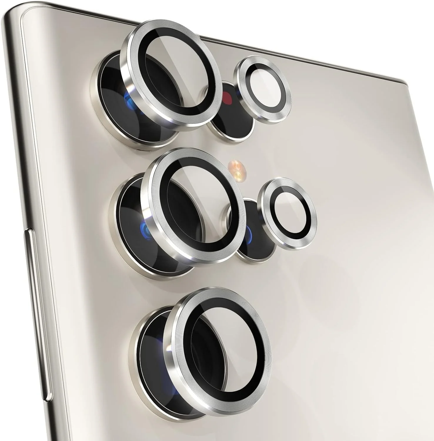 DL3 Mobilak Camera Lens Protector for Samsung Galaxy S23 Ultra, Camera protection, Shock-absorbing protection, Scratch-resistant surface - Silver