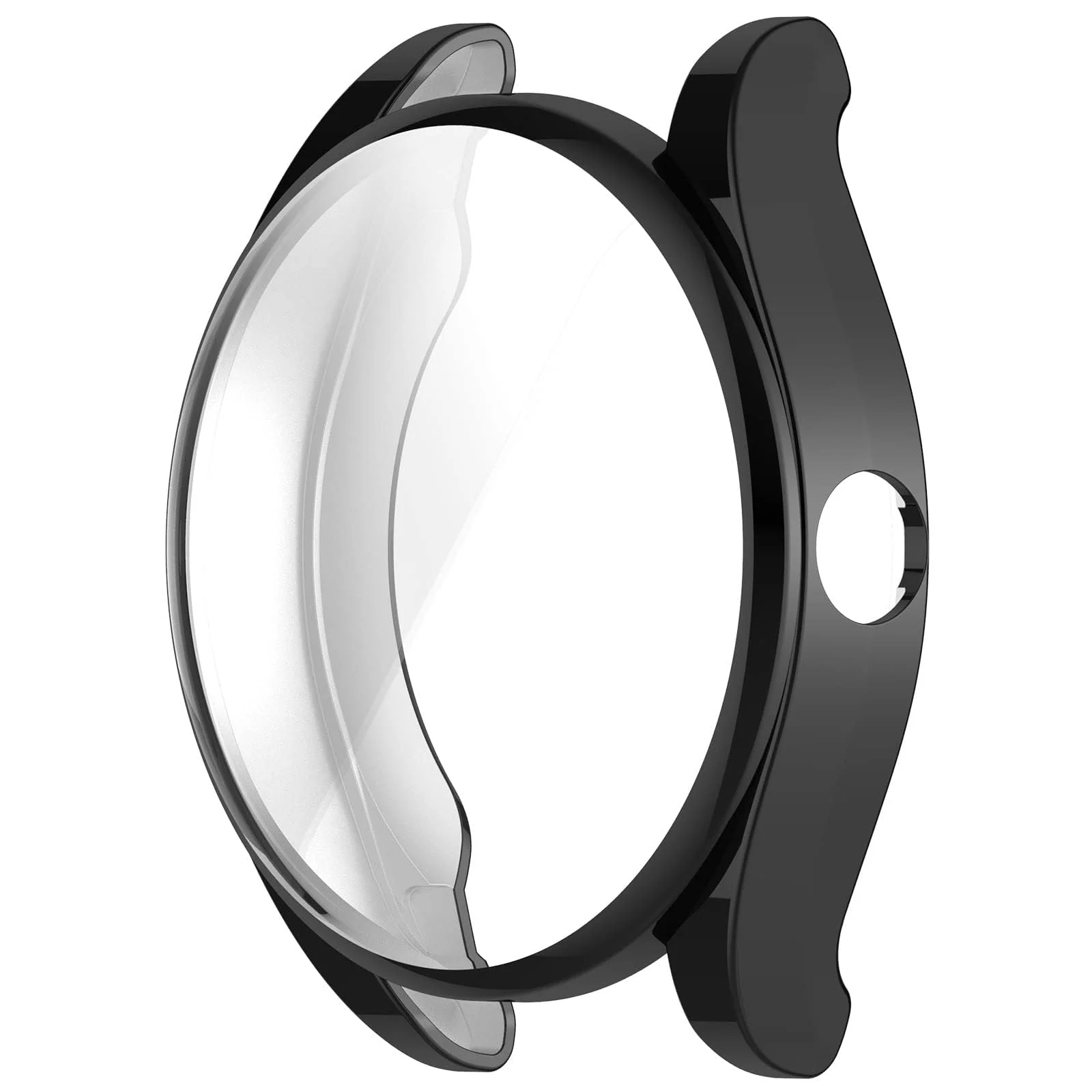 DL3 Mobilak Case Compatible for Huawei Watch Buds Screen Protector, Soft TPU Silicone Bumper Case Shockproof Scratch Resistant Full Coverage Shell Protective Case Cover for Huawei Watch Buds - Black