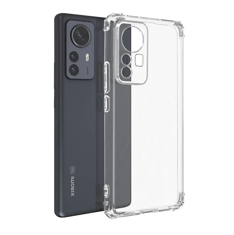 DL3 Mobilak Clear TPU Protective Case for Xiaomi 12 / Xiaomi 12X 5G with Camera Protection and Shockproof Design - Clear