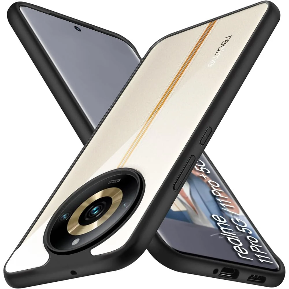DL3 Mobilak Compatible with realme 11 Pro & realme 11 Pro+ Plus 5G Case, Military-Grade Shockproof Anti-Yellowing, Slim Protective Phone Case Full Bumper Cover - Black