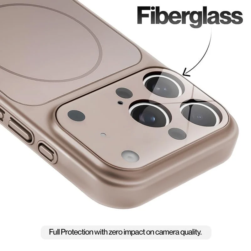 DL3 Mobilak PC Protective Case for iPhone 11, Compatible with MagSafe accessories, Supports wireless charging, Camera protection - Titanium Gold
