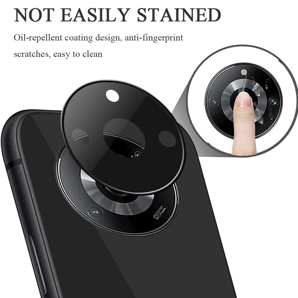 DL3 Mobilak realme 11 Pro & realme 11 Pro+ Plus 5G Camera Protector Tempered Glass Screen Protector HD [Full Coverage][Anti-Scratch] Drop Protection Ultra Clear/Thin Lens Protector Case - Black