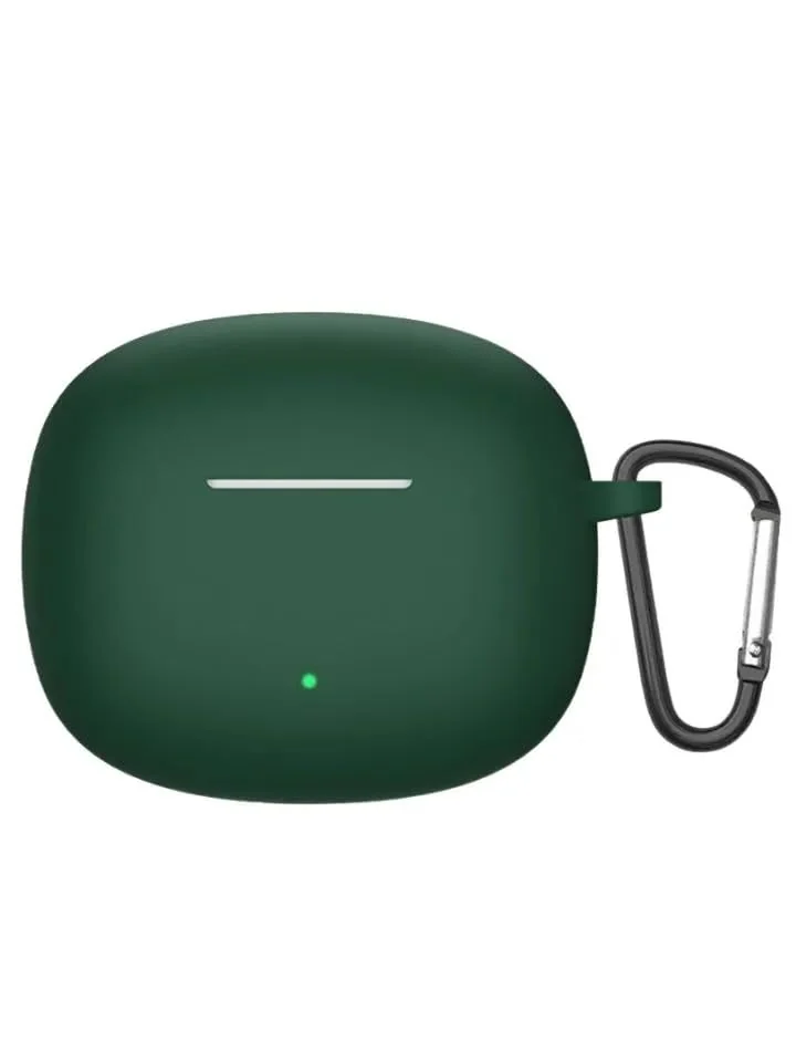 DL3 Mobilak Compatible with Honor Earbuds X3i Case Cover, Soft Silicone Shockproof Protective Case Wireless Earbuds with Carabiner, Front LED Visible