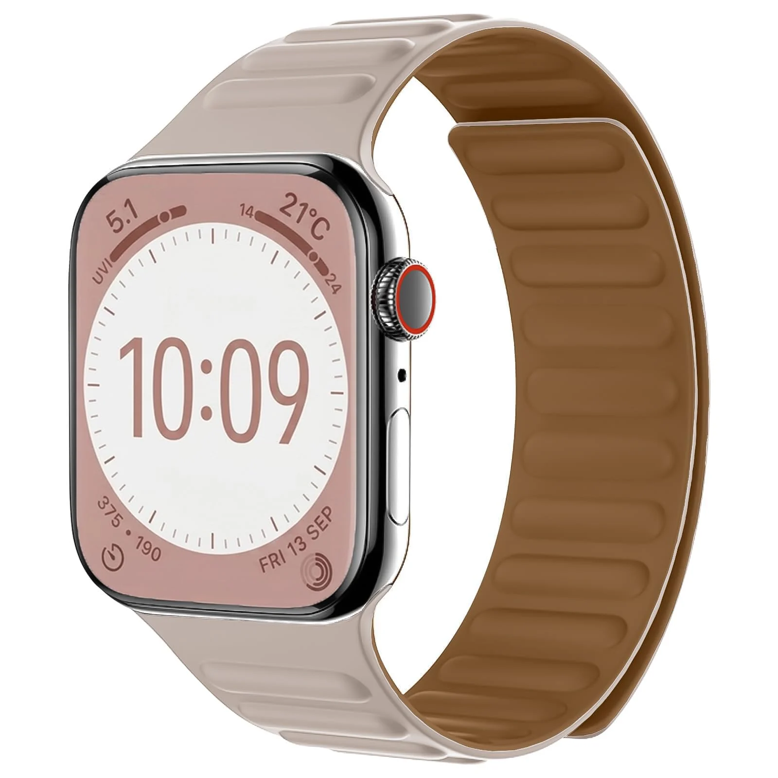 Dl3 Mobilak Silicone Straps Compatible with Apple Watch Ultra Strap 49MM 45MM 46MM 44MM 42MM, Loop Band with Strong Magnetic Closure for iWatch Ultra 2 Series 11 10 9 8 7 6 5 4 SE (Clover Green)