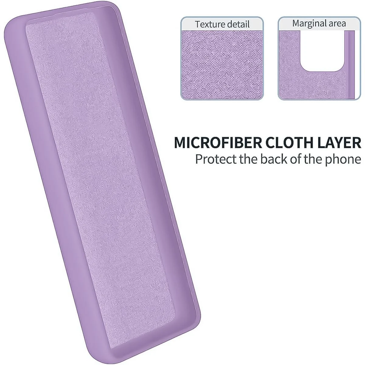 DL3 Mobilak Soft Silicone Protective Case for Huawei Nova Y91 4G / Huawei Enjoy 60X 4G with Microfiber Lining and Shockproof Design - Light Purple