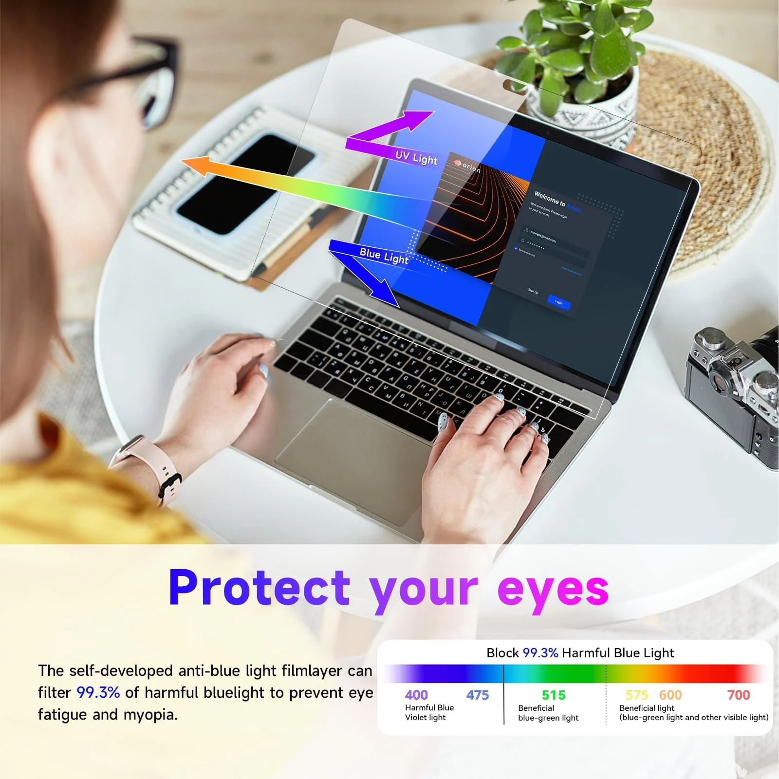 DL3 Mobilak Screen Protector For MacBook Pro 13 inch (2016-2022 / M1, M2) and MacBook Air 13 inch (2018-2021 / M1) Glare Reducer, Anti Fingerprint Laptop Screen Protector - Clear