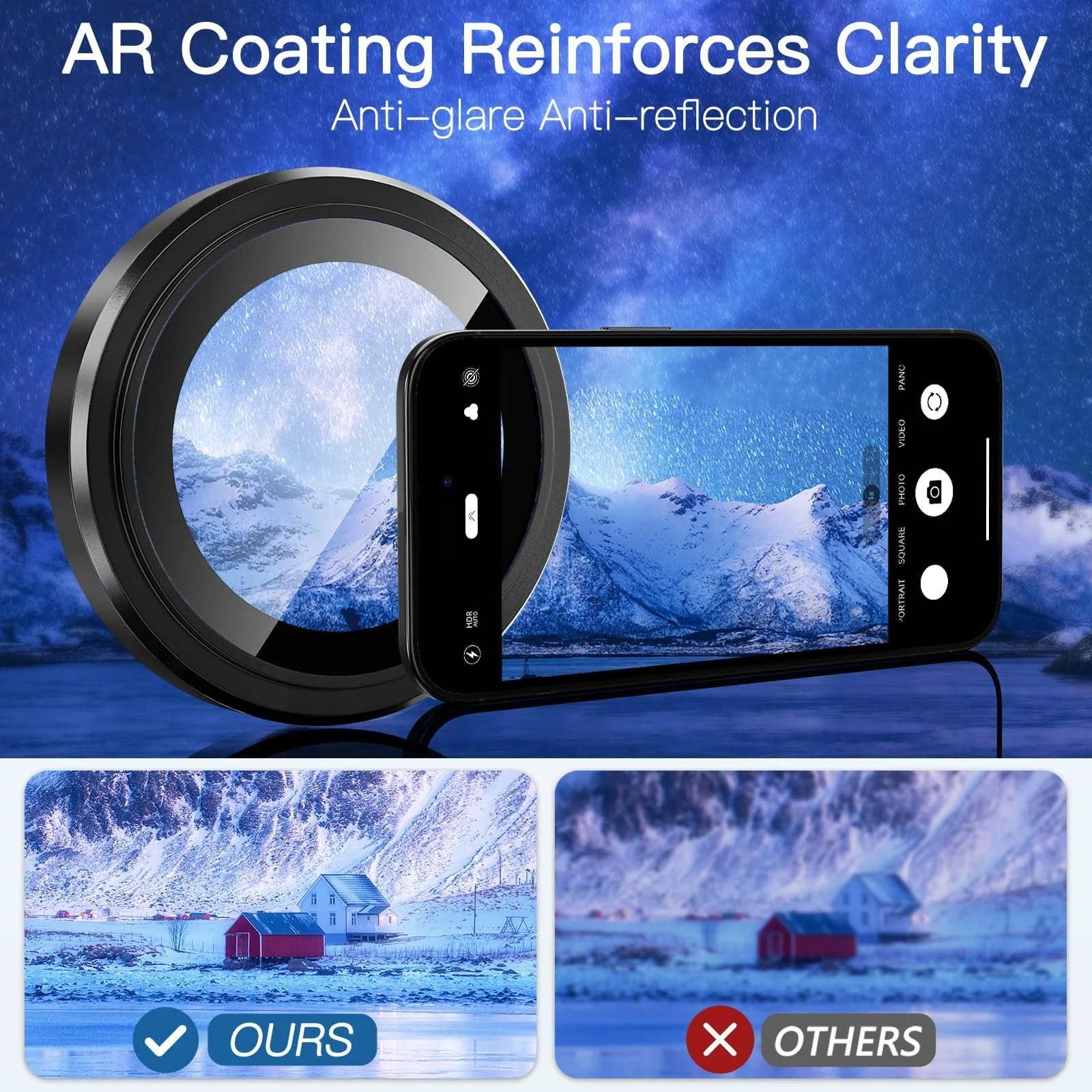 DL3 Mobilak Camera Lens Protector for iPhone Air / 17 Air 6.5-Inch Accessories, 9H Tempered Glass Metal Individual Ring Camera Cover Screen Protector, Case Friendly, Anti Scratch - Black