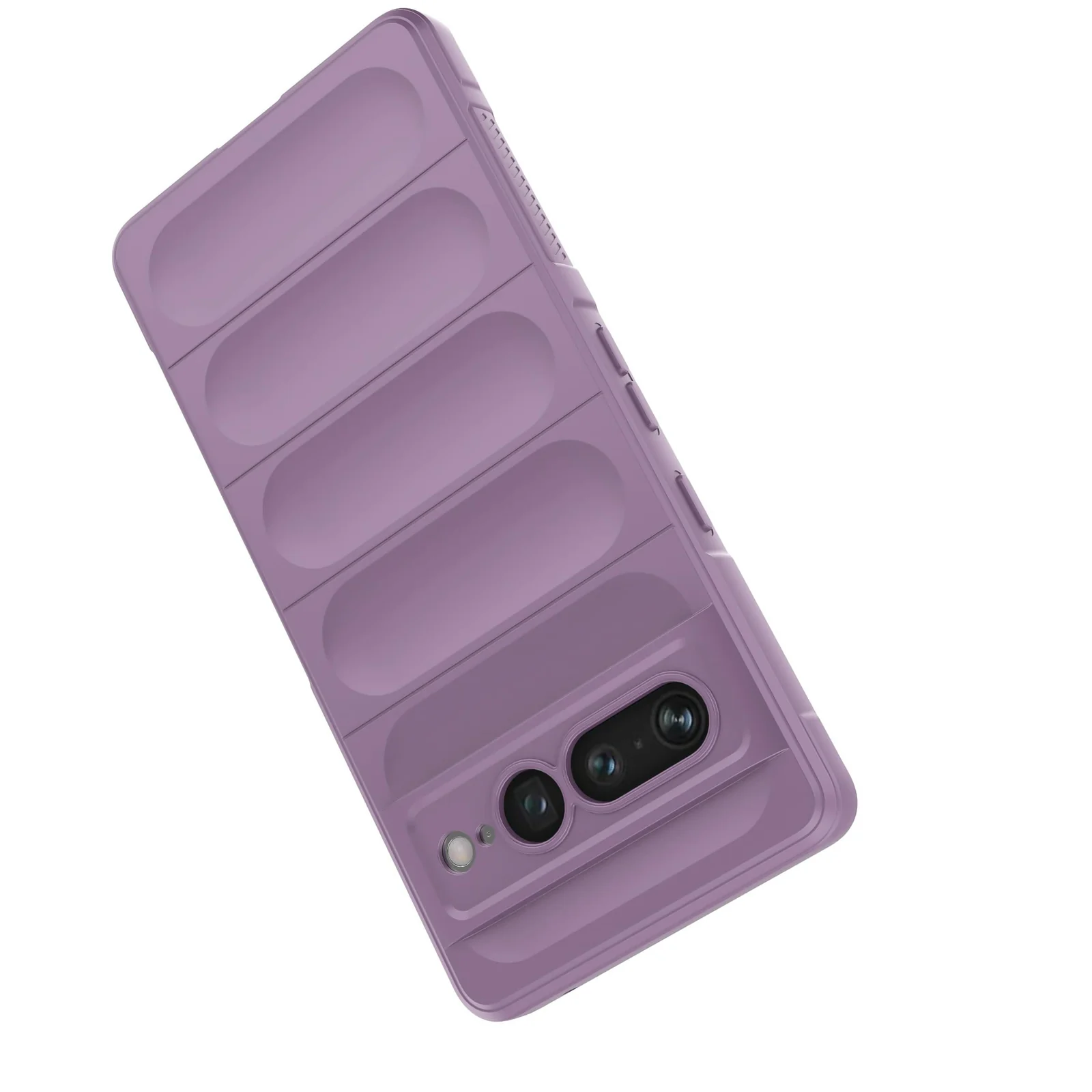 DL3 Mobilak Soft Silicone Protective Case for Google Pixel 7 Pro with Camera Protection and Shockproof Design - Purple