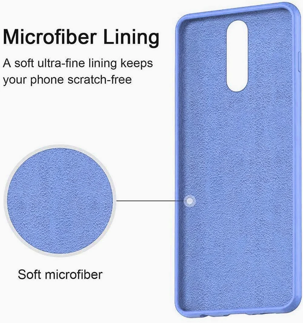 DL3 Mobilak Silicone Protective Case for Huawei Mate 10 Lite, Shock-absorbing protection, Scratch-resistant surface, Soft microfiber lining - Baby Blue