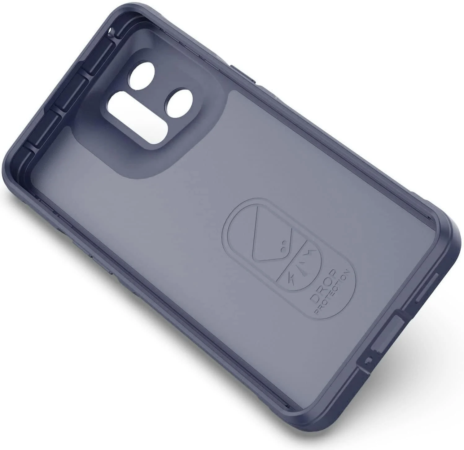 DL3 Mobilak Flexible Silicone and TPU Protective Case with Camera Protection for OPPO Find X5 - Blue