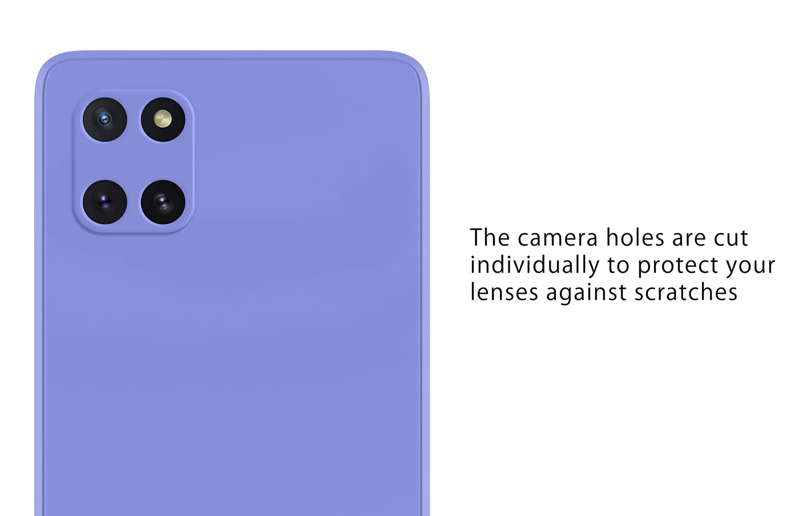 DL3 Mobilak Liquid Silicone Protective Case with Soft Microfiber Lining for Samsung Galaxy Note 10 Lite - Baby Blue