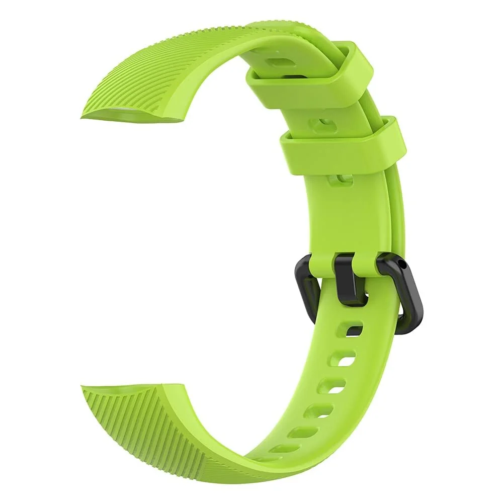 DL3 Mobilak Compatible for Honor Band 5/Honor Band 4 Strap, Soft Silicone Sport Wristband Adjustable Accessory Bracelet Replacement Band for Honor Band 5/Band 4 - Green