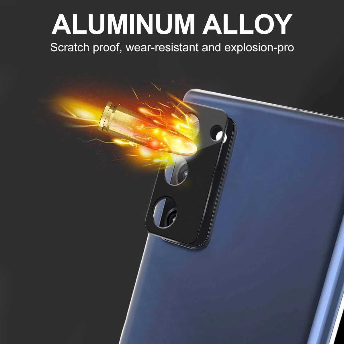 DL3 Mobilak Samsung Galaxy S20 FE 4G 5G 2020/2022 Camera Protector Tempered Glass Screen Protector HD [Full Coverage][Anti-Scratch] Drop Protection Ultra Clear/Thin Lens Protector Case - Black