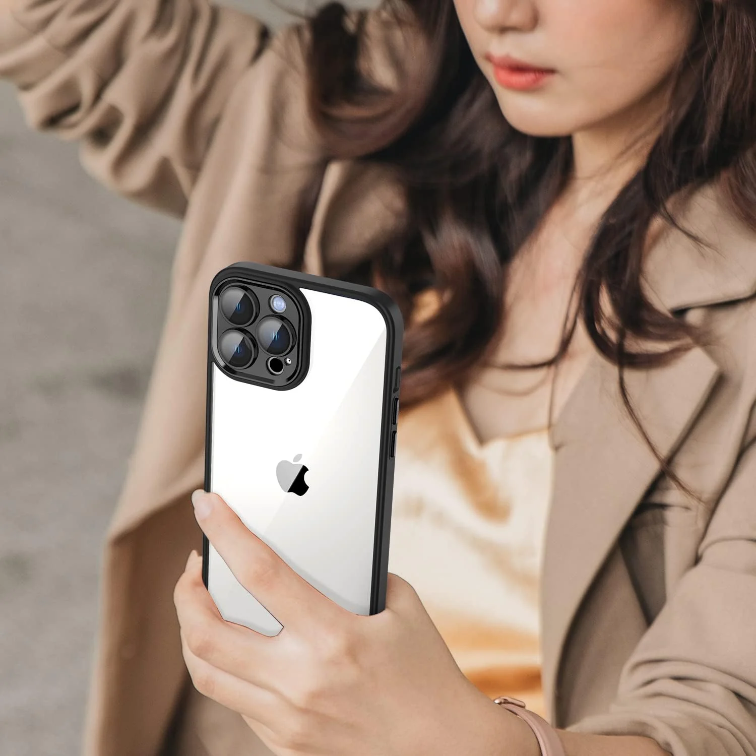 DL3 Mobilak PC and TPU Protective Case for iPhone 11 Pro Max (6.5 Inch) with Camera Protection and Military-Grade Protection - A Black