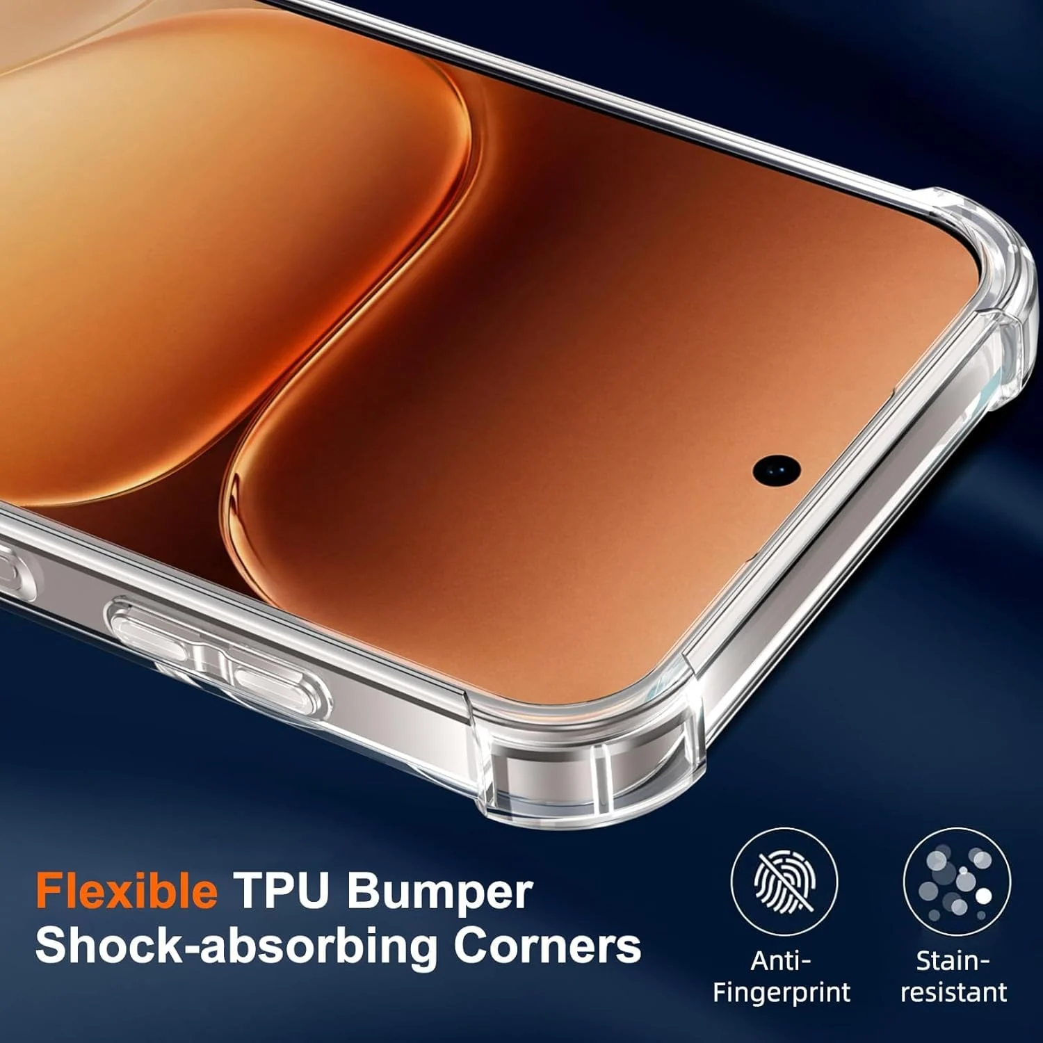 DL3 Mobilak Clear TPU Protective Case for Honor 600 Pro 5G with Camera Protection and Shockproof Design - Clear