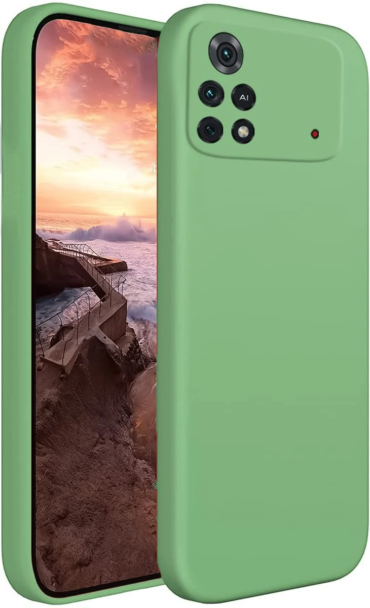 Dl3 Mobilak Xiaomi Poco X4 Pro 5G Case,Soft Flexible Silicone Gel Rubber Bumper Cover,Slim Fit Full Body Shockproof Protective Phone Case (Blue)