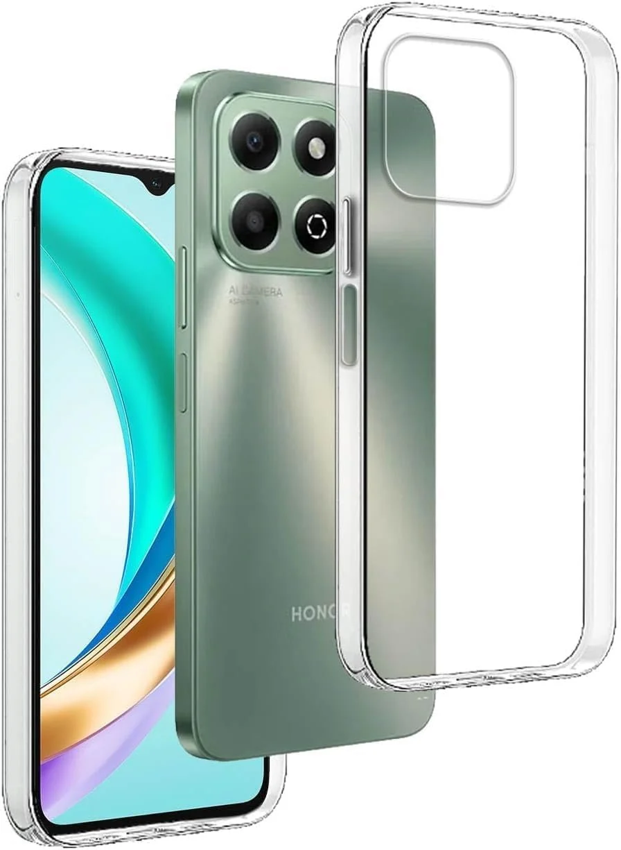 DL3 Mobilak Case Compatible with Honor X6b, Case Crystal Soft TPU Gel Case Flexible Silicone Anti-Scratch Camera Protection TPU Cover - Clear