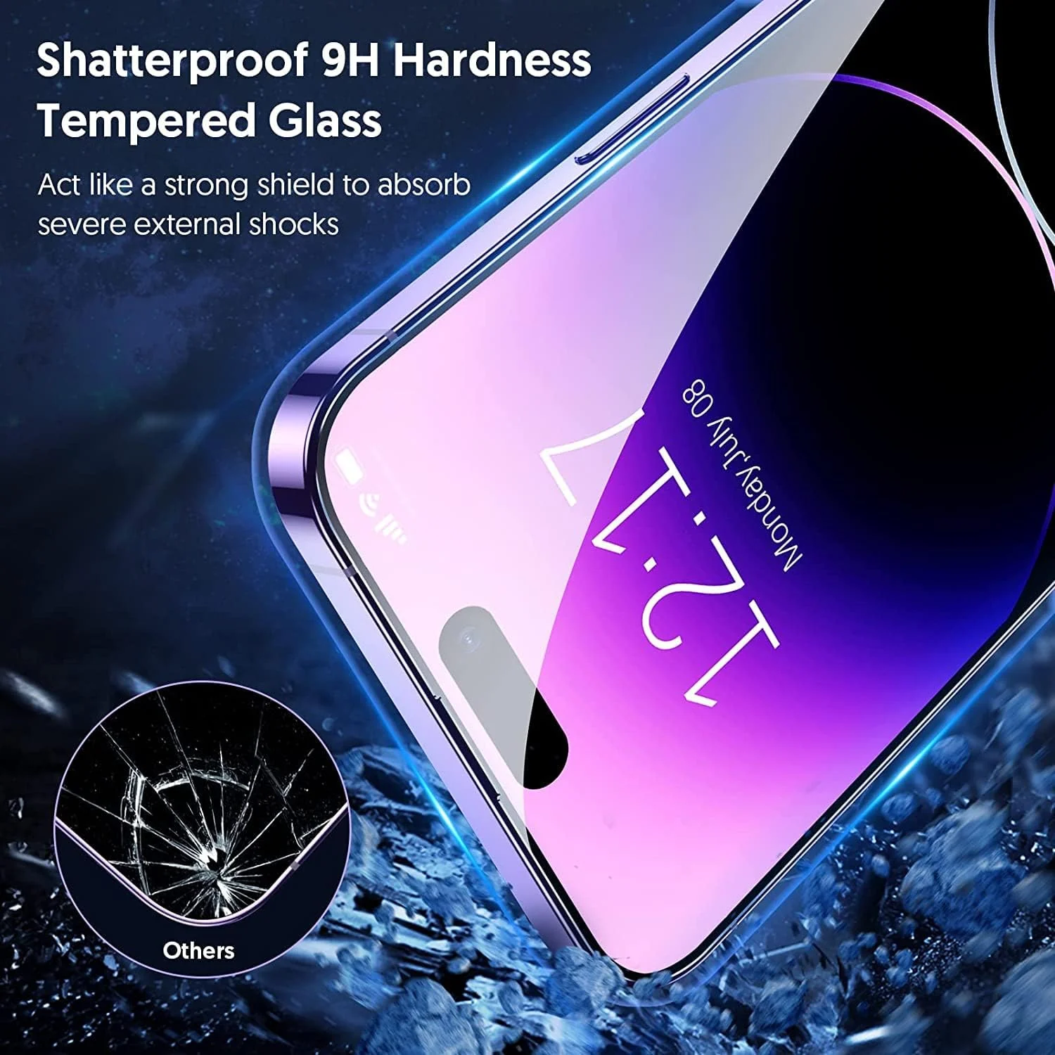 DL3 Mobilak for iPhone 16 Plus 6.7-Inch Tempered Glass Screen Protector, 9H Hardness Anti-Scratch Tempered Glass flim, Case Friendly, Anti-Scratch For iPhone 16 Plus - Clear