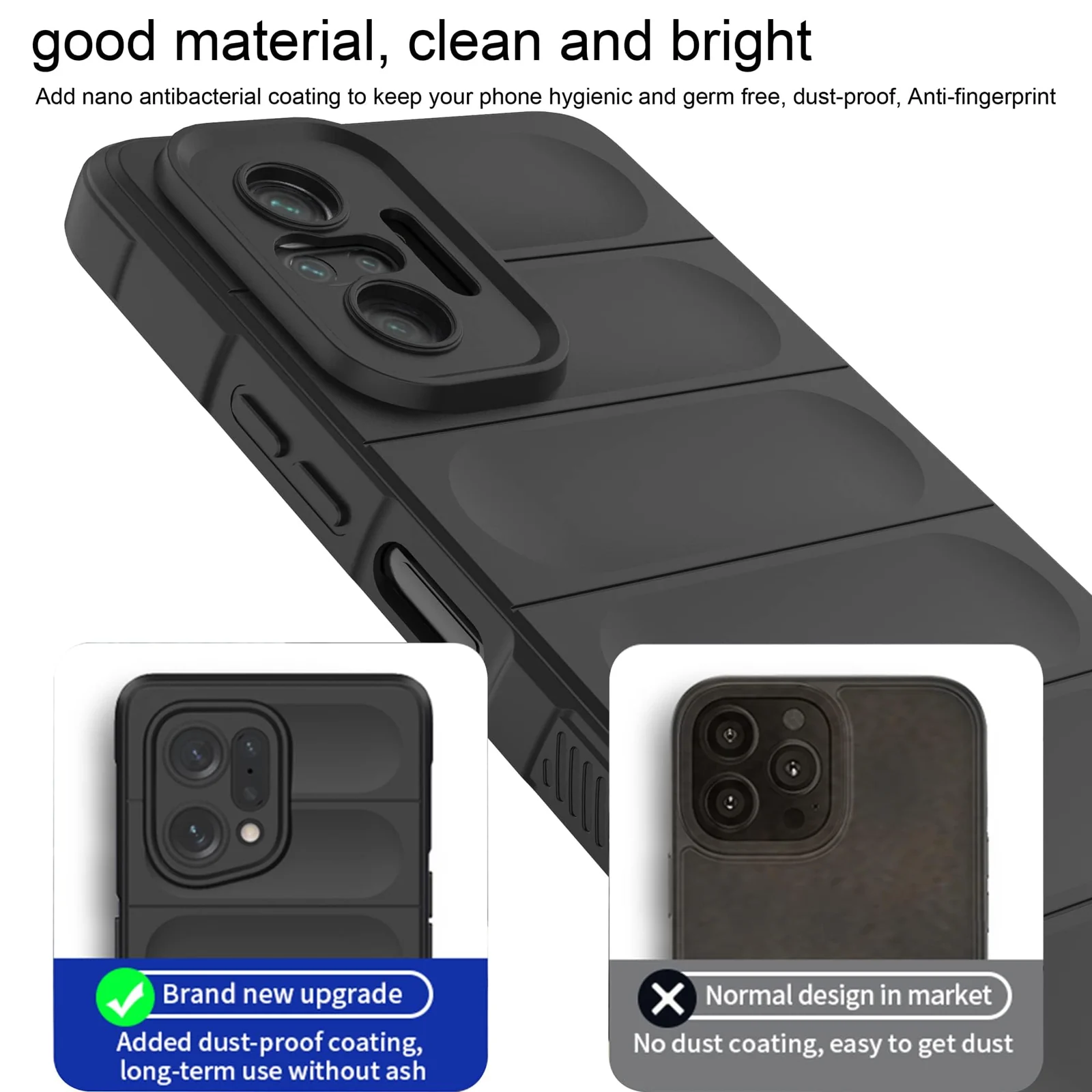 DL3 Mobilak Flexible Silicone and TPU Protective Case with Camera Protection for Xiaomi Redmi Note 10 Pro / Note 10 Pro Max - Black