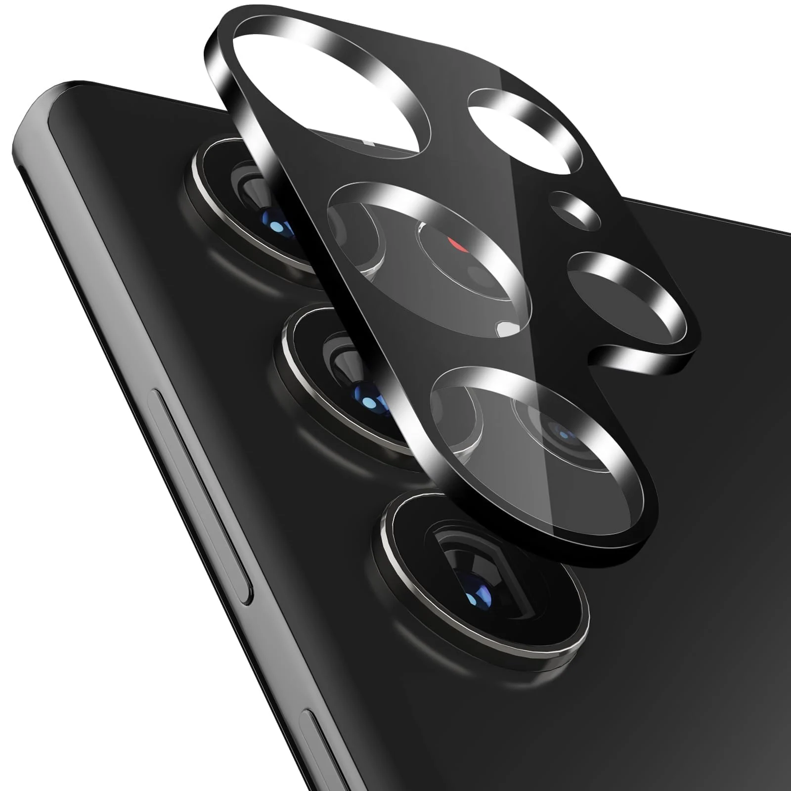 DL3 Mobilak Samsung Galaxy S23 Ultra Camera Lens Protector Tempered Glass Screen Protector HD [Full Coverage][Anti-Scratch] Drop Protection Ultra Clear/Thin Lens Protector Case - Black