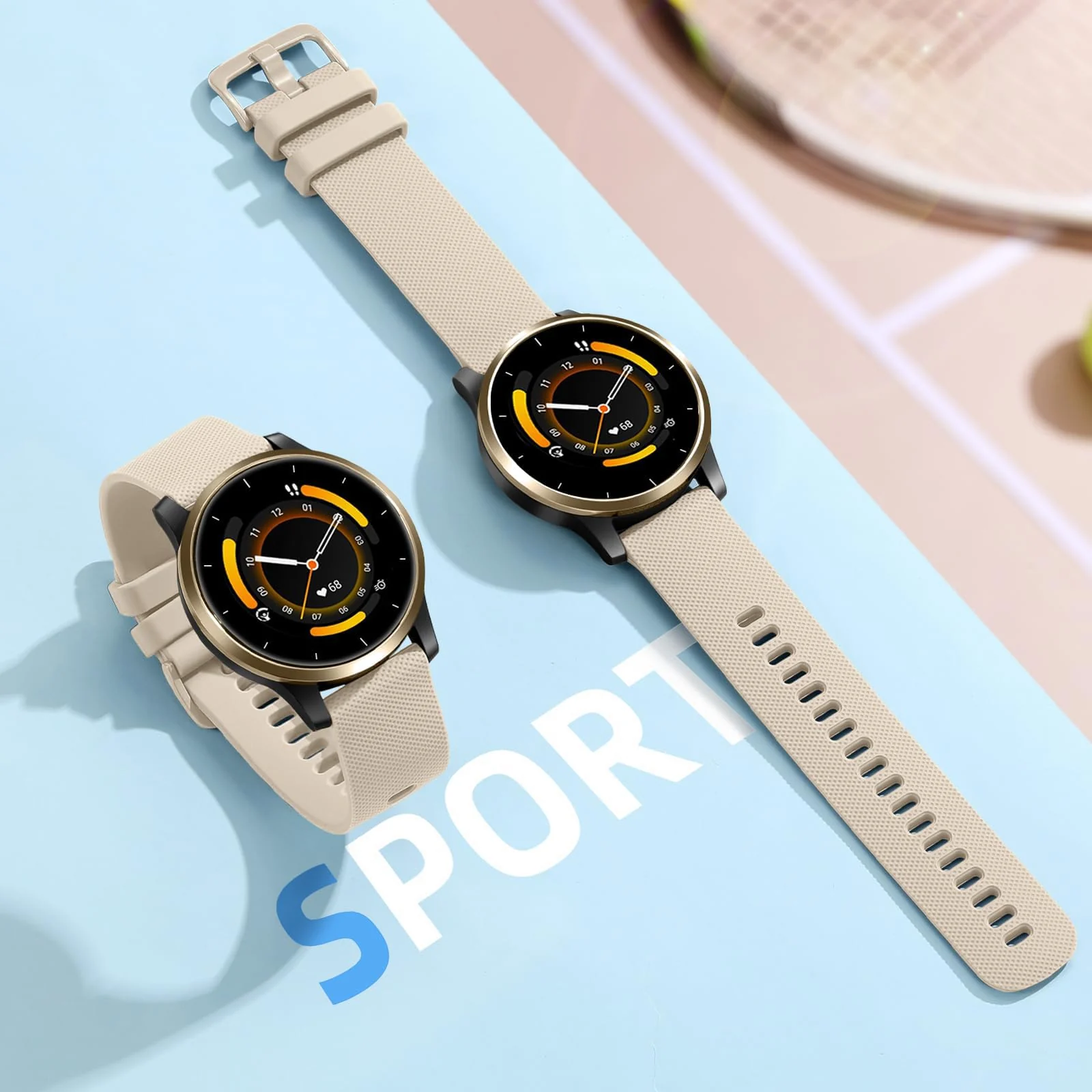 DL3 Mobilak Silicone Buckle Band 22MM Strap For Xiaomi Redmi Watch 5 Active/5 Lite/Samsung Galaxy Watch 3 45mm/Watch 46mm/Gear S3/For Huawei watch GT5 GT4 GT3 GT2 GT 46MM/GT2E/GT2 Pro/GT 3 Pro/GT5 Pro - Black