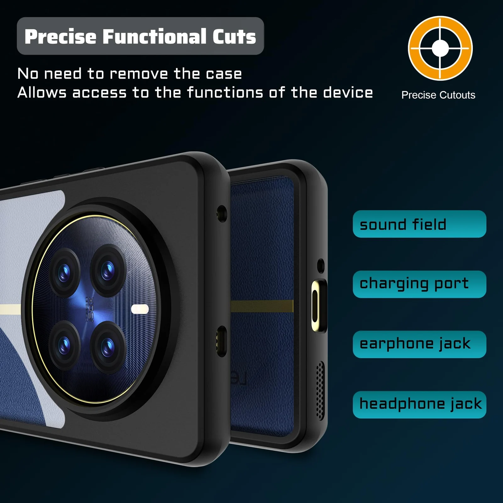 DL3 Mobilak Silicone Protective Case for realme 12 Pro & realme 12 Pro+ Plus 5G - Black