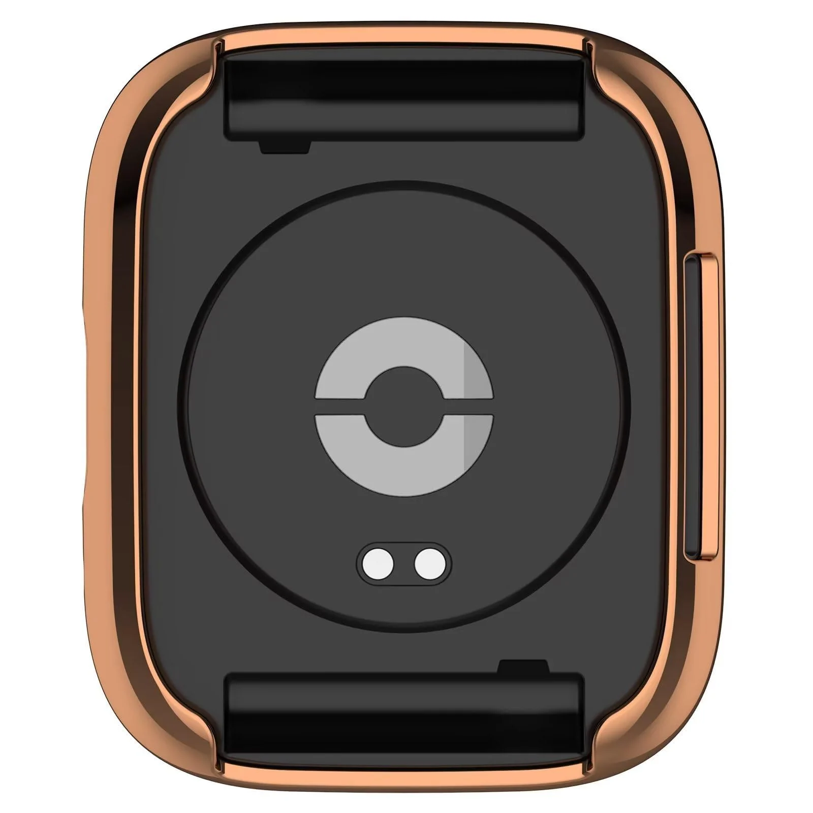 DL3 Mobilak Case for Xiaomi Redmi Watch 3 Lite/Active With Built-in Screen Protector, All-Around Soft TPU Shockproof Cover, Slim Guard Thin Bumper Shell Protector - Rose Gold