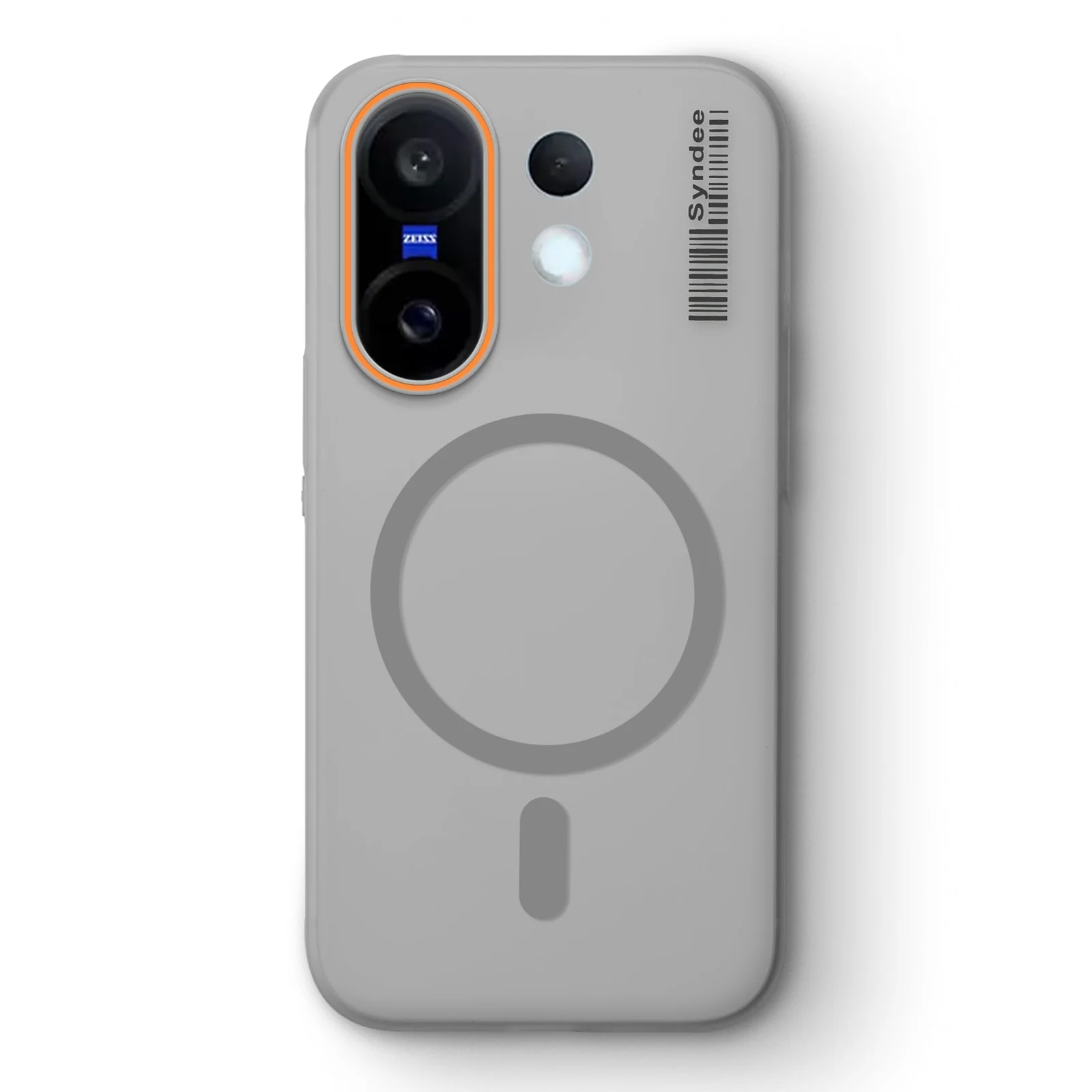 DL3 Mobilak Case Back Cover for Honor 200 5G, Sleek Frosted Translucent Back Only Compatible with Wireless Magnetic Accessories | Anti-Scratch Shockproof Phone Case - Gray