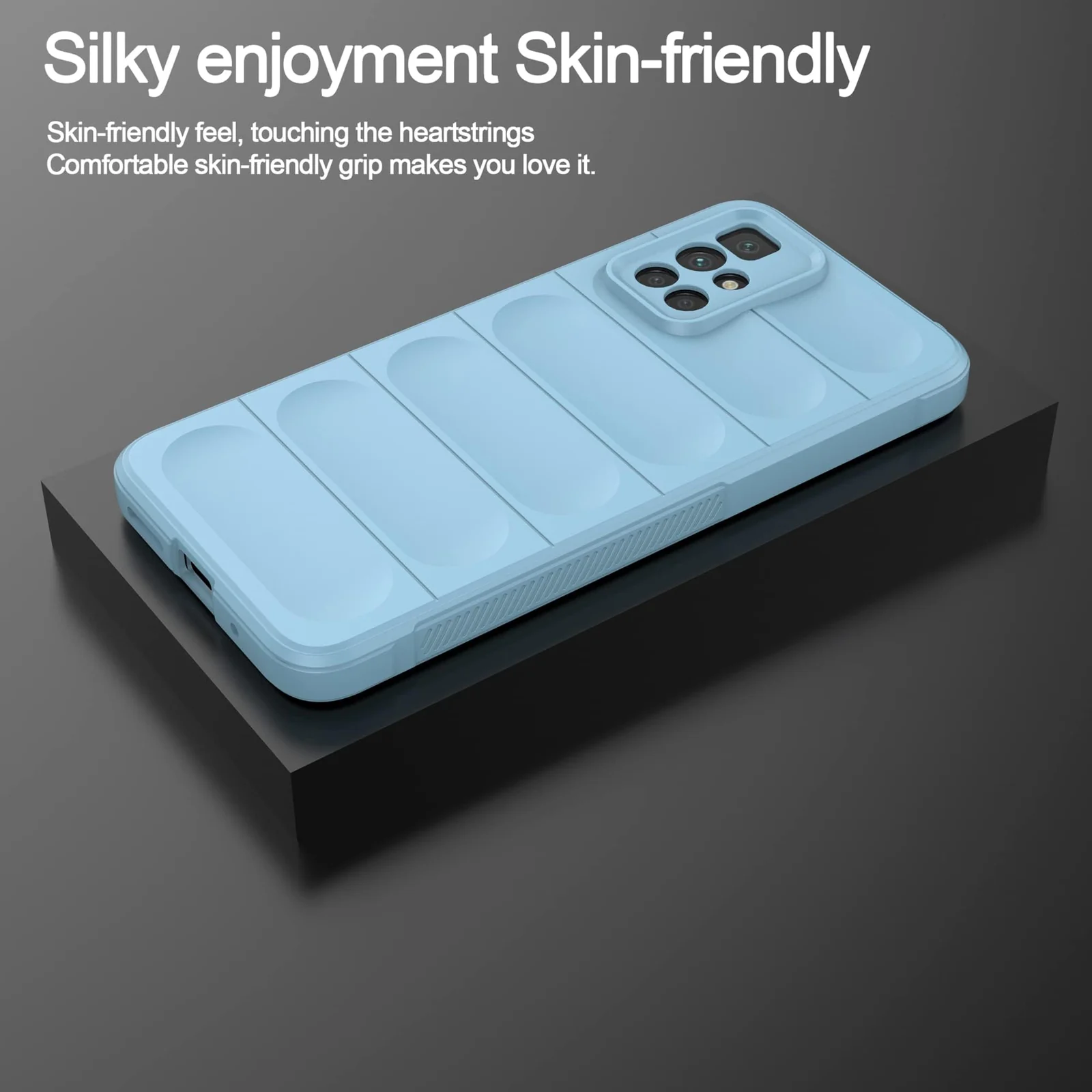 DL3 Mobilak Flexible Silicone and TPU Protective Case with Camera Protection for Xiaomi Redmi 10 4G / Redmi 10 2022 - Baby Blue