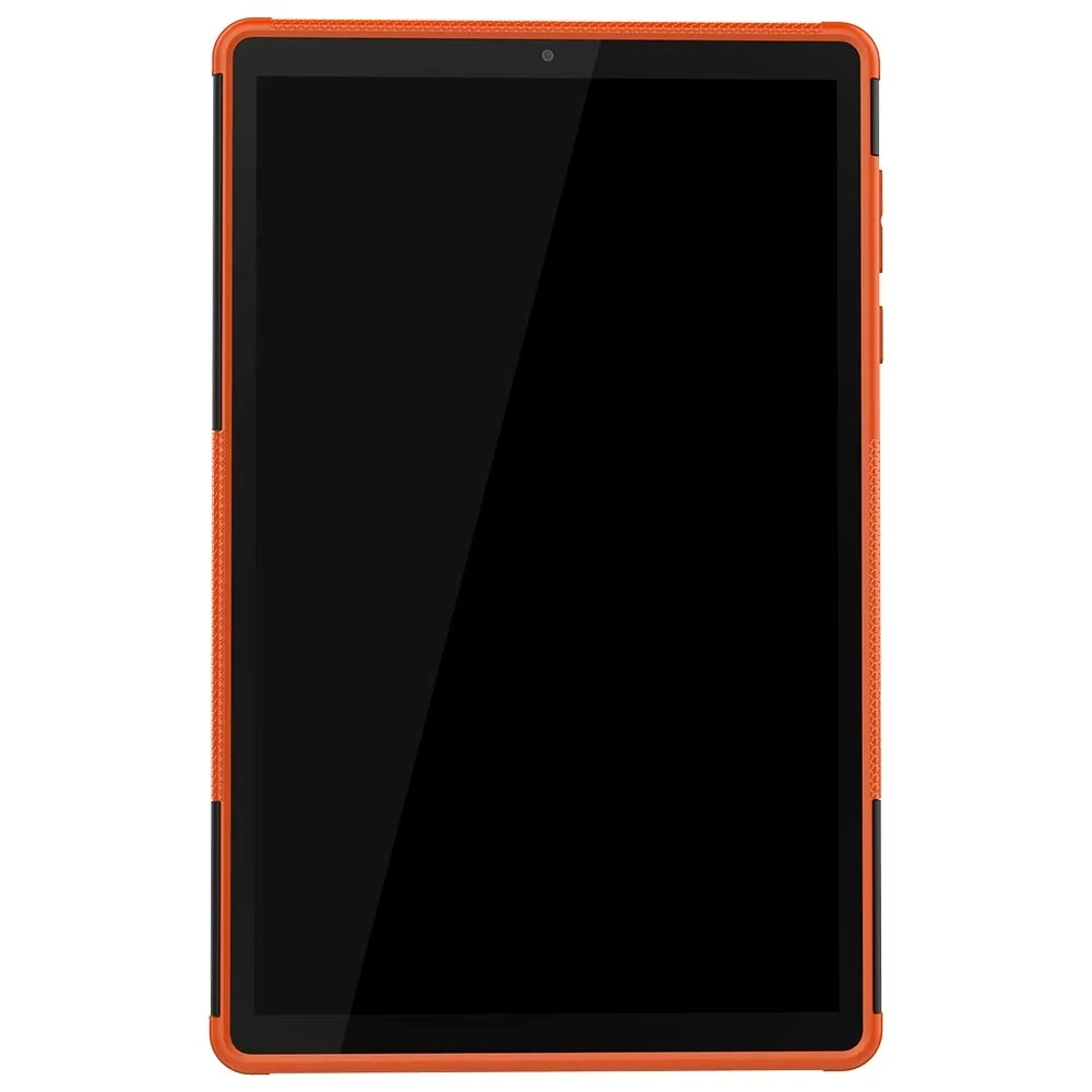 DL3 Mobilak Case For Lenovo Tab M10 Case 10.1 inch 2nd Gen 2020 (TB-X306, TB-X306F, TB-X306X), Hybrid Rugged Armor Heavy Duty 2 in 1 TPU + PC Combo Dual Layer Shockproof Case with Kickstand - Orange